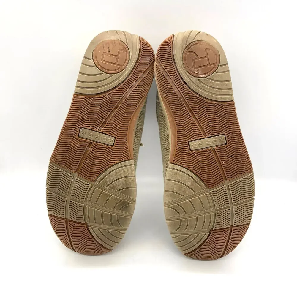 Roper Men's Clearcut Low Casual Chukka Shoes Tan w/ Textile Upper Size 9.5